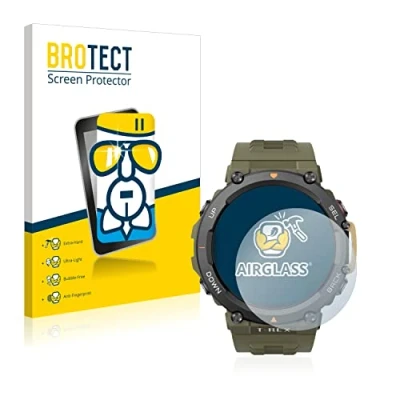 Abbildung von BROTECT Schutzglas für Huami Amazfit T Rex 2 Schutzfolie Panzer Folie Glas [Extrem Kratzfest 9H, Anti Fingerprint, Ultra Transparent]