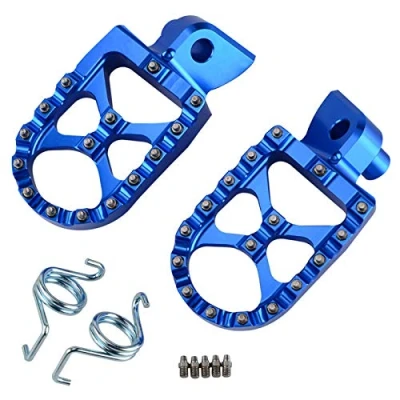 Abbildung von QASULER FUSSRASTEN FUßRASTEN Passend for Husqvarna, TC TE FC FE TX FS 65 85 125 250 300 350 390 450 501 Husaberg FE650 570 Fußstütze(Blue)