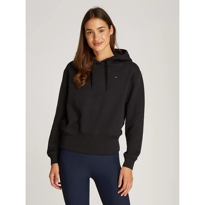 Abbildung von Tommy Hilfiger FLAG ON Chest Hoodie Sweatshirt, Damen, Größe: Large, Black