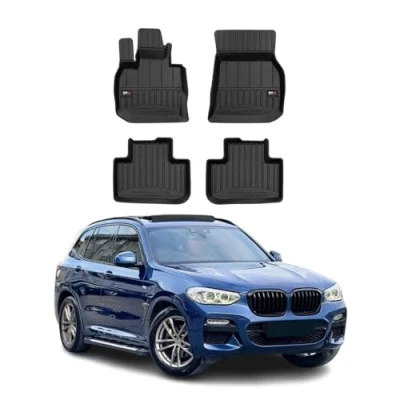 Abbildung von OMAC Gummi Fußmatten kompatibel mit BMW X3 G01 2017 2023 Premium TPE Automatten 4tlg