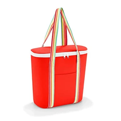 Abbildung von reisenthel thermoshopper Kühltasche für den Einkauf oder das Picknick mit 2 Trageriemen Aus wasserabweisendem Material, Couleur:pop strawberry