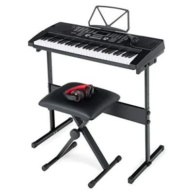 Abbildung von McGrey Home Keyboard SK 6100 61 Tasten Einsteiger (Super Kit, 5 St., inkl. Keyboardtisch, Mikrofon, Hocker und Kopfhörer), 255 Klänge Begleitrhythmen Lernfuktionen