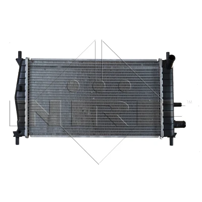 Abbildung von NRF EASY FIT 50131 Kühler, Motorkühlung Aluminium 501 286 18 mit Anbauteilen Kühlrippen gelötet FORD: FIESTA 4, 3