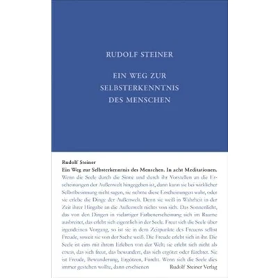 Abbildung von Ein Weg zur Selbsterkenntnis: In acht Meditationen (Rudolf Steiner Gesamtausgabe: Schriften und Vorträge)