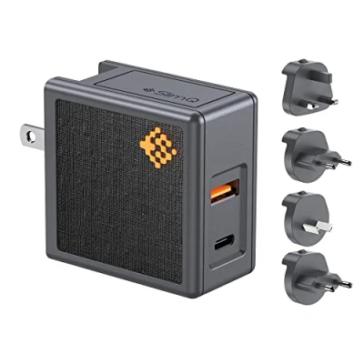 Abbildung von 65 W, 45 W Laptop Ladegerät: USB C GAN AC Adapter faltbarer Mini Wandstecker für Lenovo, Dell, Chromebook, iPhone, iPad