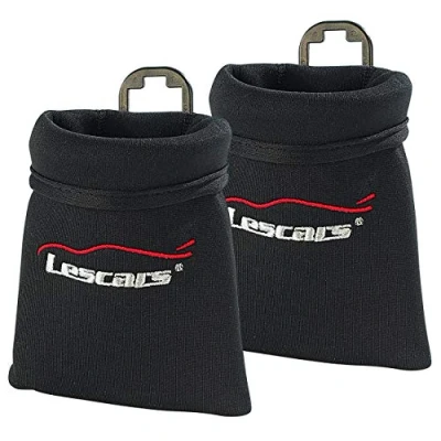 Abbildung von Lescars Brillenablage Auto: 2er Set Neopren Smart Pockets Die praktischen Taschen im Auto (Autoorganizer, Brillenhalter selbstklebend, Autositz Organizer)