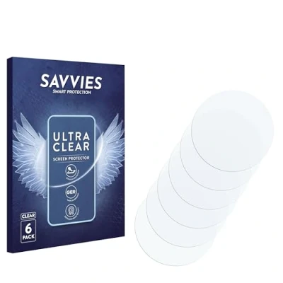 Abbildung von Savvies 6 Stück Schutzfolie für Anio 3 (30 mm) Displayschutz Folie Ultra Transparent