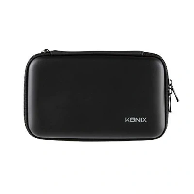 Abbildung von Konix Mythics Thermoform Tragetasche Carry Case für Nintendo Switch, Switch Lite und OLED Platz 18 Spiele Schwarz
