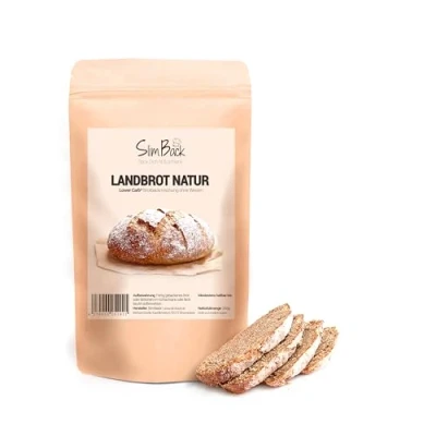 Abbildung von SlimBack LOWER CARB BROTBACKMISCHUNG 1er Pack Keto, vegan &amp; glutenfrei, Eiweiss Brot Alternative ohne Soja und Getreide