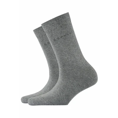 Abbildung von Esprit Basic EASY 2PACK UNI Socken, Damen, Größe: 35 38, Light greymel