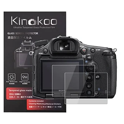 Abbildung von kinokoo Gehärtetes Glas für SONY A99M2 Kristallklarer Film Displayschutzfolie Blasenfrei/Kratzfest(2er Pack)