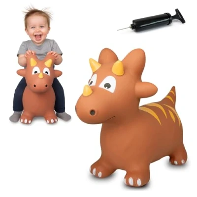 Abbildung von Jamara Hüpftier Dino, mit Pumpe, Braun