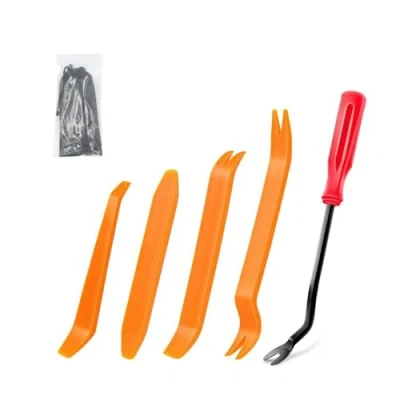 Abbildung von 5 Pcs Auto Zierleistenkeile, Hebelwerkzeug Set, Demontage Werkzeug Innenraum Verkleidung Türverkleidung für Fahrzeug Innen Reparatur Zierleisten Keil Clip Löser