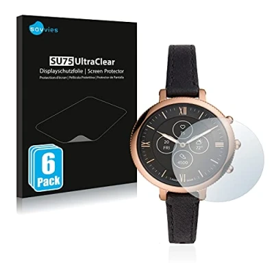Abbildung von Savvies 6 Stück Schutzfolie für Fossil Monroe Hybrid HR Displayschutz Folie Ultra Transparent