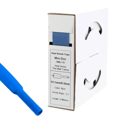 Abbildung von 5m Schrumpfschlauch 19,1mm &gt; 9,5mm blau