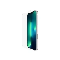 Abbildung von Belkin UltraGlass iPhone 14/13/13 Pro Displayschutzfolie, antimikrobielle Beschichtung, einfache blasenfreie Anbringung mit mitgelieferter Positionierungsschale, Härtegrad 9H (OVA078zz)