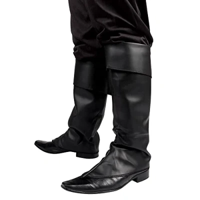 Abbildung von Boland Kostüm Musketier Stiefelstulpen, Überzieher für die Schuhe, Illusion von Lederstiefeln erzeugen
