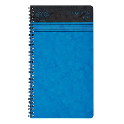 Abbildung von nu: Notizbücher Craze Cloud Range Things to Do Block Spiralbindung Schreibwaren linierter Notizblock Blau 110 Seiten, 157 x 282 cm