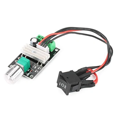 Abbildung von Keenso DC Motordrehzahlregler Drehzahlregler Motortreiber PWM Reversible mit Schalter 6V 12V 24V 3A Industrielle Automatisierung