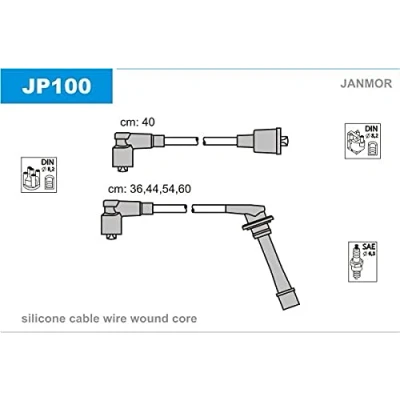 Abbildung von JANMOR JP100 Zündkabelsatz DAIHATSU: Feroza Hard Top