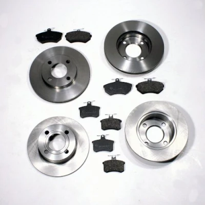 Abbildung von 4 Bremsscheiben/Bremsen (4 LOCH) + 8 Bremsbeläge vorne hinten