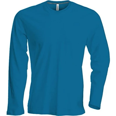 Abbildung von Herren T Shirt Langarm Rundhals Shirt, Leicht Körperbetont, in 20 Farben und Den Größen S, M, L, XL, 2XL, 3XL u. 4 XL