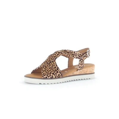 Abbildung von Gabor Damen Keilsandalen, Frauen Sandalen,Keilsandaletten,Wedge Heel,hoch,Sommerschuhe,Freizeitschuhe,Natur (Kork/Creme),38.5 EU / 5.5 UK