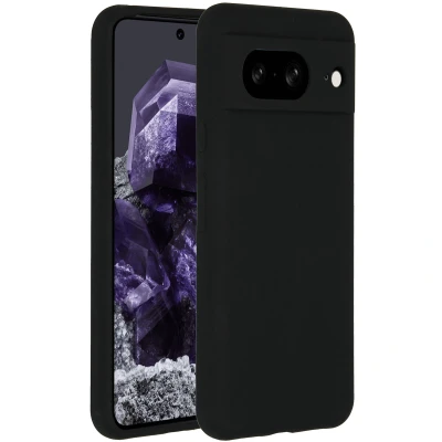 Abbildung von Google Pixel 8 Hülle Silikon Accezz Backcover/Soft Case Handyhülle Schwarz Black Friday Deals