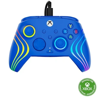 Abbildung von Turtle Beach Afterglow Wave Controller Blau Wired RGB Gaming Lizenziert für Xbox Series X oder S, One und Windows