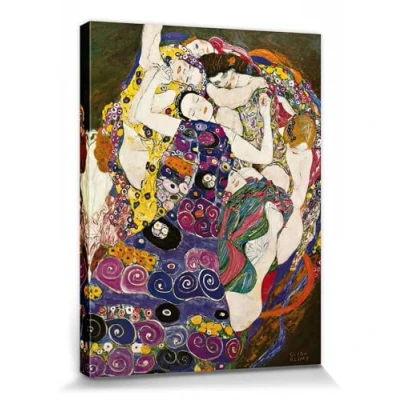Abbildung von 1art1 Gustav Klimt Poster Die Jungfrau, 1912 1913 Bilder Leinwand Bild Auf Keilrahmen XXL Wandbild Kunstdruck Als Leinwandbild 80x60 cm