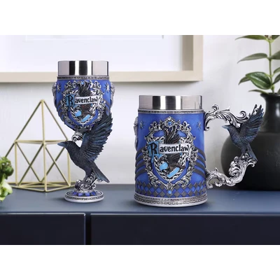 Abbildung von Nemesis Now House Collectable Goblet Harry Potter Ravenclaw Hogwarts Haus Kelch zum Sammeln, 200ml, Harz, Blau, Silber, 1 Stück (1er Pack)