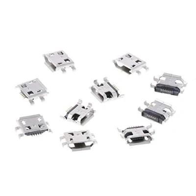 Abbildung von JUNESUN 10 Stücke Micro USB Typ B 5 Pin Buchse SMD 4 Beine DIP