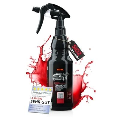 Abbildung von ADBL Ceramic QD (500ml) Premium Quick Detailer Sprühversiegelung mit Keramik Technologie Glanz und Abperleffekt Auto Detailer, Lackversiegelung, SiO2 Lackschutz, Lackpflege, Schnellversiegelung