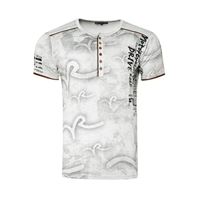 Abbildung von Rusty Neal MIT Modernem Print Tshirt print, Herren, Größe: Medium, Grau