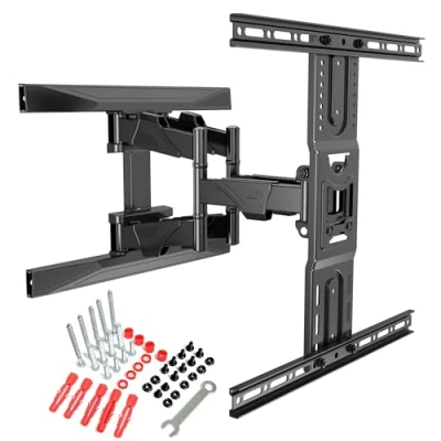 Abbildung von Ergosolid schwenkbar, robust, für Bildschirme von 45 bis 75 Zoll (11,9 cm), LED, LCD, TV Halterung mit VESA max. 600 x 400 mm, 45,5 kg, TÜV GS Zertifikat, 2020 P6, schwarz