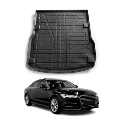 Abbildung von Kofferraumwanne Laderaumwanne kompatibel mit Audi A6 Limo C7 2011 2018 Gummi TPE