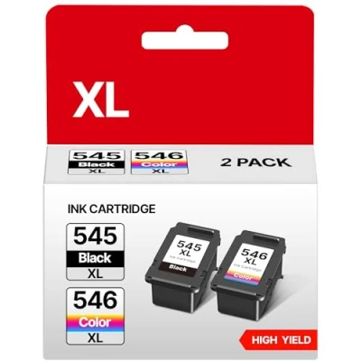 Abbildung von RUDGUZ PG 545XL CL 546XL 545 XL Schwarz 546 Kompatibel für Canon Druckerpatronen Multipack PG545 MX495 Patronen TR4550 TR4650 TS3450 TS3150 (2er Pack)