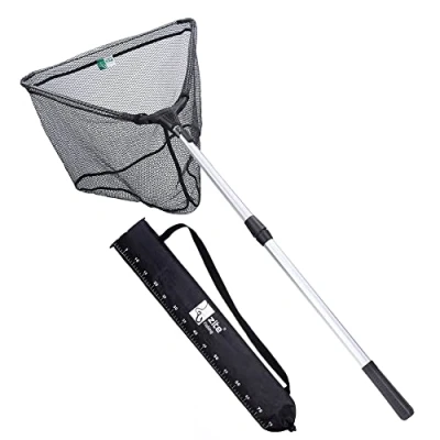 Abbildung von Zite Angelkescher Gummiert &amp; Teleskopisch 160cm mit Maßband Tasche