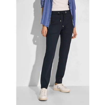 Abbildung von Cecil Casual Jogginghose, Damen, Größe: XXLx28, Blau