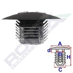 Abbildung von ROMIX C60357 Clip, Zier /Schutzleiste RENAULT: MEGANE 1, Scénic 1