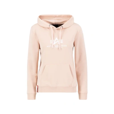 Abbildung von Alpha Industries Damen New Basic Hoody Kapuzenpullover, Pale Peach, 32