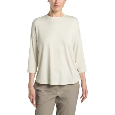 Abbildung von Jack Wolfskin Langarmshirt, Damen, Größe: Large, Cotton white heather