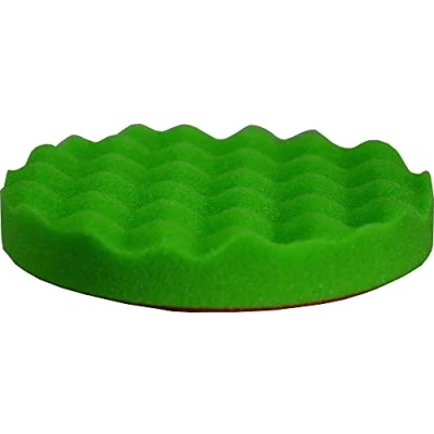 Abbildung von ROTWEISS 8832 Polierschwamm Ø 135 mm grün gewaffelt mittel