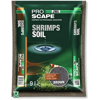 Abbildung von JBL ProScape ShrimpSoil 67085 Bodengrund Braun für Garnelen Aquarien, 9 l, Brown, 1 Stück (1er Pack)