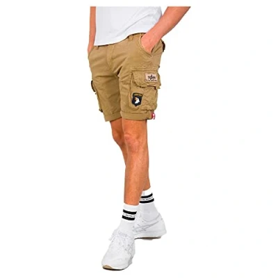 Abbildung von Alpha Industries CREW Patch Shorts, Herren, Größe: 29, Sand