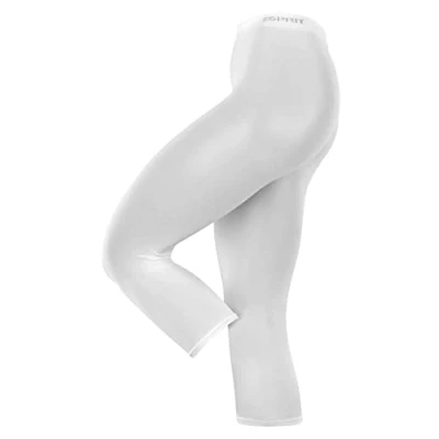 Abbildung von ESPRIT Damen Leggings Cotton Capri W LE blickdicht einfarbig 1 Stück, Weiß (White 2000), 42 44