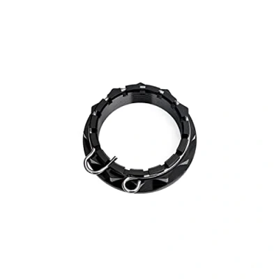 Abbildung von Aluminium Motorrad Hinterrad Achsmutter Clip Für Ducati V4 1098 1198 1199 1299 Panigale Multistrada 1200 Diavel Streetfighter Schmücken (Color : Black)