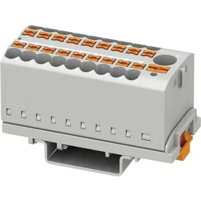 Abbildung von Phoenix Contact 3273110 Verteilerblock. Breite: 28,6 mm, Tiefe: 58,1 mm (3273110)