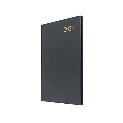 Abbildung von Collins Debden Essentieller A5 Terminplaner 2024, Wochenansicht, umweltfreundlich, recyceltes Papier und vollständig recycelbar, kompletter Planer Tages , Wochen Monatsansicht,