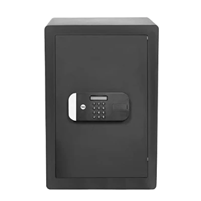 Abbildung von Yale YSFM/520/EG1, Tragbarer Safe, Schwarz, Code, Lesegerät für den Fingerabdruck, Schlüssel, 49,8 l, Boden / Wand, 520 mm